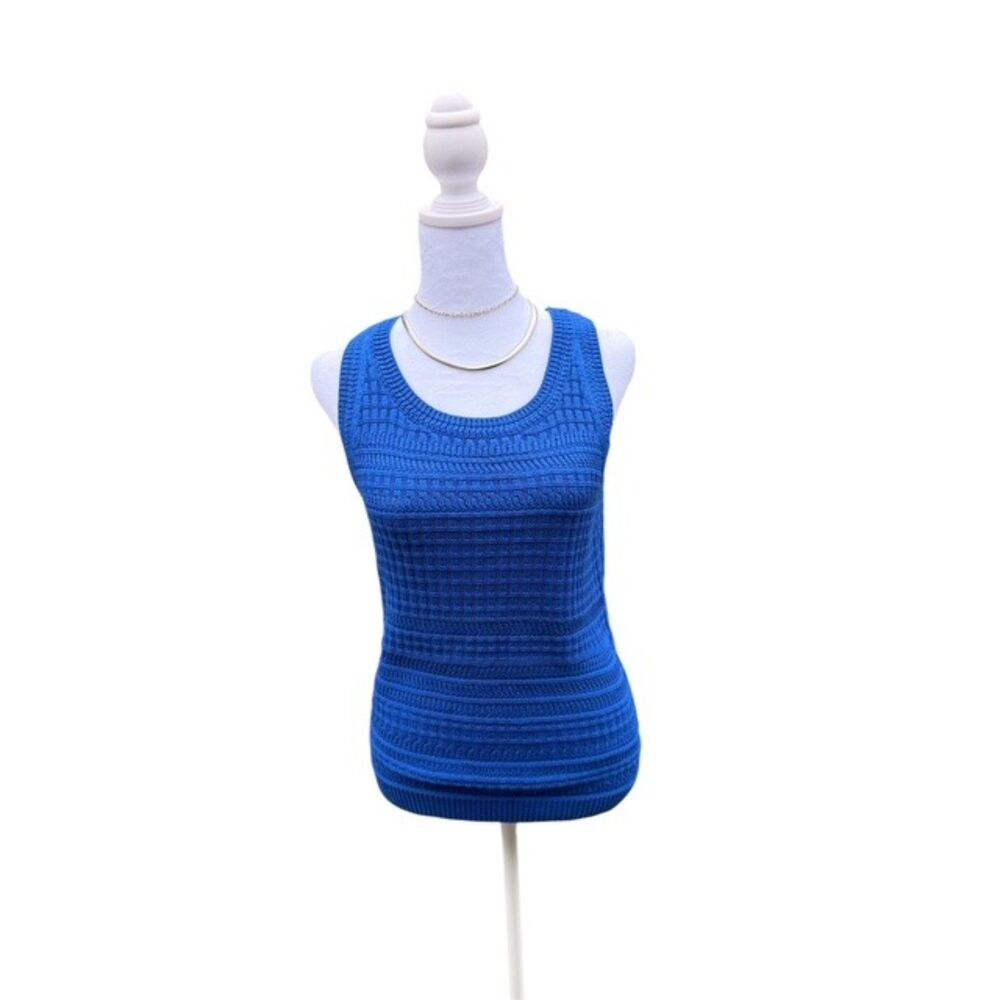 White House Black Market Extra Small Cobalt Top Coquette Cottagecore Fairy